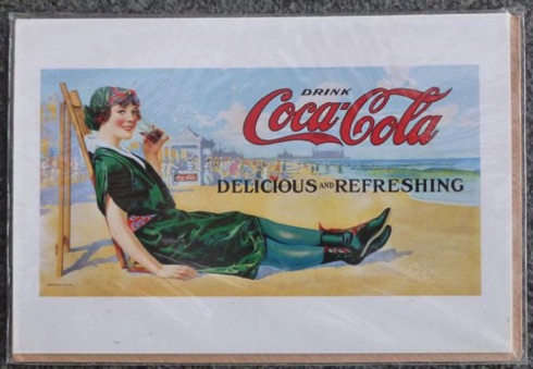 2393-1 € 1,00 coca cola kaart met enveloppe 12x18cm